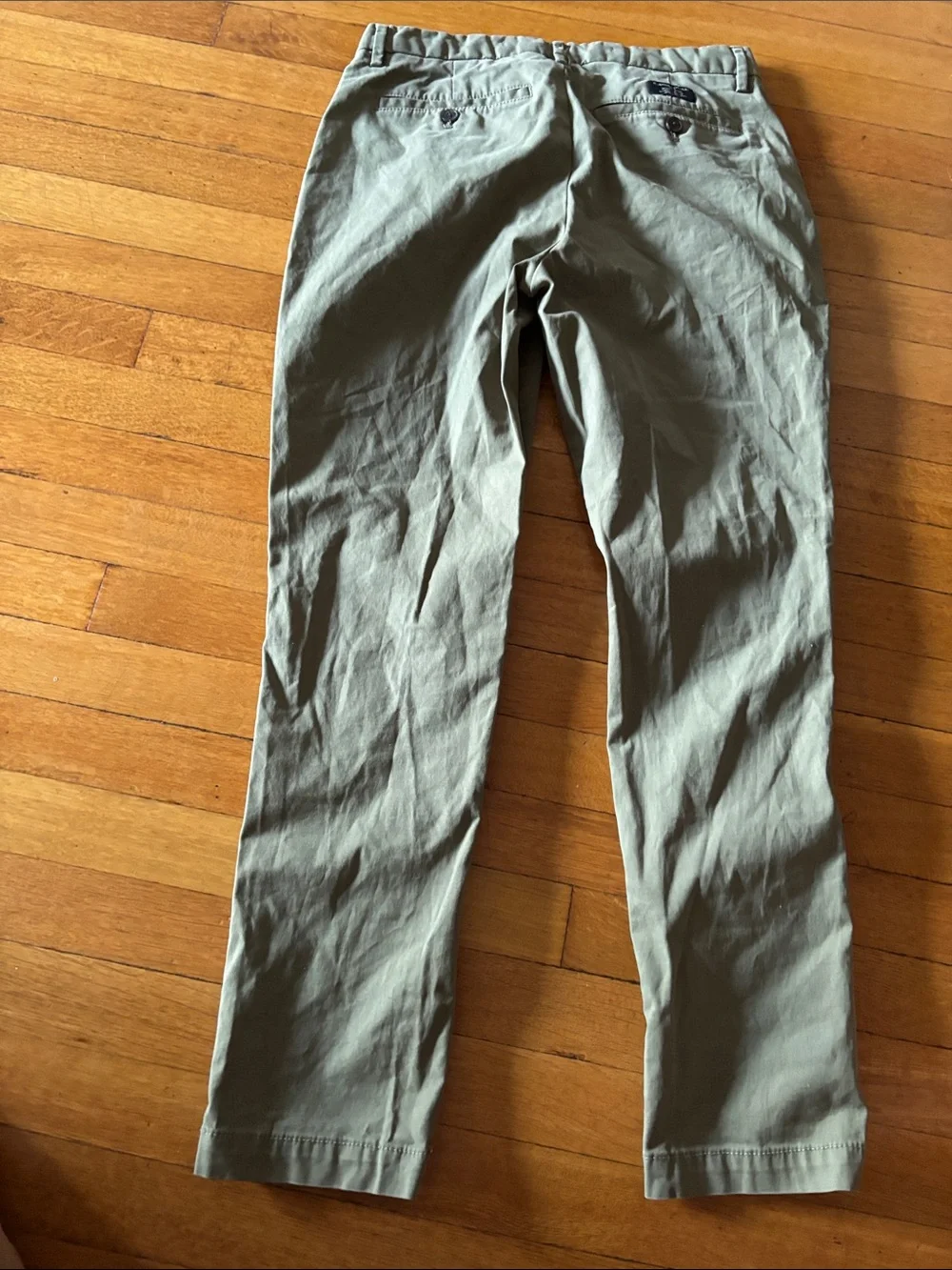 Men's Casual Straight-Leg Pants in Olive Green